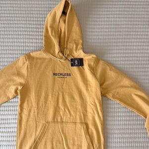 Men's young and RECKLESS Yellow Hoodie